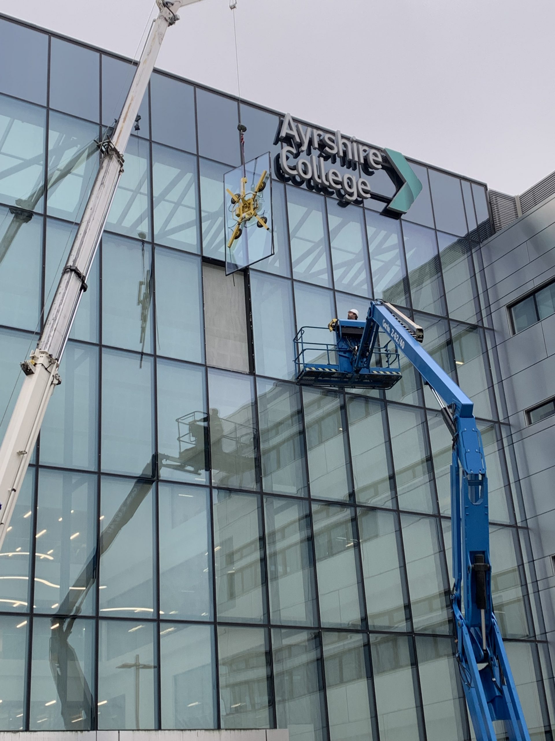 Ayrshire College High Level Glazing GG Glass & Glazing Contract